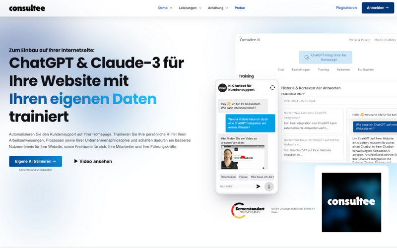 Webdesign Stuttgart KI Chatbot